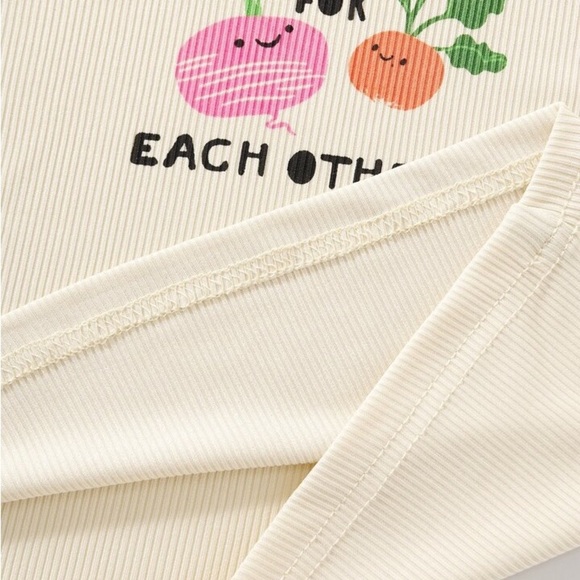 Y2K Graphic Cartoon Slogan Crop Tee ‘Let’s Root for Each other’ | Small NEW - Picture 3 of 6